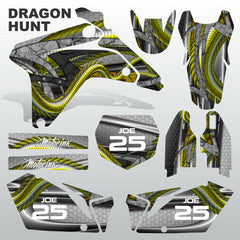 Suzuki RMZ 450 2006 DRAGON HUNT motocross racing decals set MX graphics kit