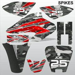 Honda XR 80-100 2001-2004 SPIKES motocross racing decals set MX graphics kit