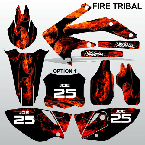 Honda CRF 450X 2005-2016 FIRE TRIBAL race motocross decals set MX graphics kit
