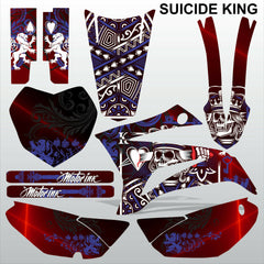 Yamaha TTR 125 2008-2019 SUICIDE KING motocross racing decals set MX graphics