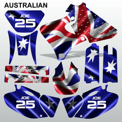 Yamaha WRF 250 426 1998-2002 AUSTRALIAN motocross decals set MX graphics kit