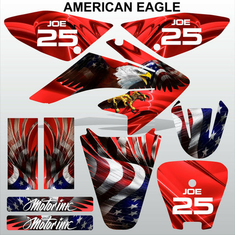 Honda CRF 70-80-100 2002-2012 AMERICAN EAGLE motocross racing decals MX graphics