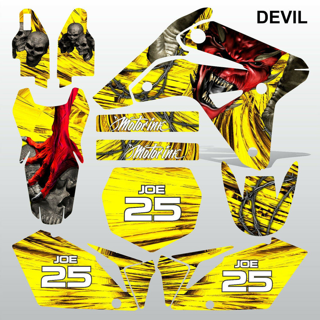 Suzuki RMZ 450 2007 DEVIL PUNISHER motocross racing decals set MX graphics kit