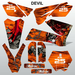 KTM SX 85-105 2006-2012 DEVIL PUNISHER motocross racing  decals set MX graphics