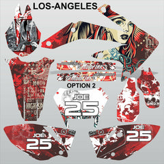 Honda CRF 450X 2005-2016 LOS-ANGELES motocross racing decals set MX graphics