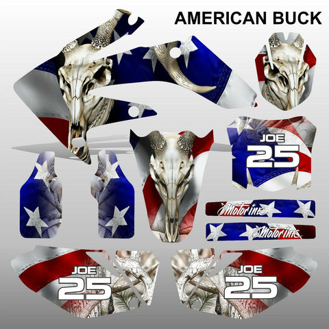 Honda CRF 250 2008-2009 AMERICAN BUCK motocross decals MX graphics kit