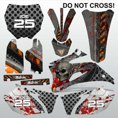Yamaha YZF 250 450 2006-2007 DO NOT CROSS motocross decals set MX graphics kit