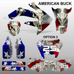 Honda CRF 250X 2004-2012 AMERICAN BUCK  motocross decals set MX graphics kit