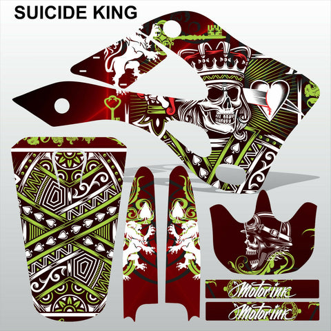 Kawasaki KX125-250 1999-2002 SUICIDE KING motocross decals set MX graphics kit