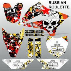 Kawasaki KLX 110 2010-2017 RUSSIAN ROULETTE motocross decals stripe MX graphics