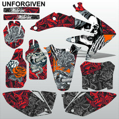 Honda CRF 450 2008 UNFORGIVEN motocross racing decals set MX graphics kit