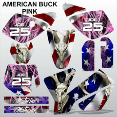 KTM SX 65 2002-2008 AMERICAN BUCK PINK motocross racing decals set MX graphics